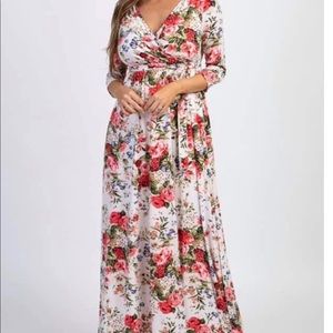 Pink Blush Maternity Dress